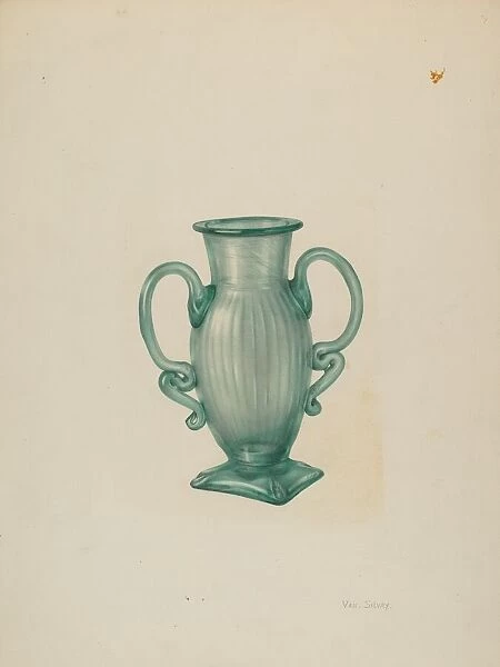 Vase, c. 1940. Creator: Van Silvay