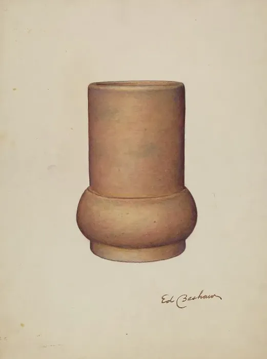 Framed Print : Vase, c. 1941. Creator: Edward Bashaw Framed Print : Vase, c. 1941. Creator: Edward Bashaw