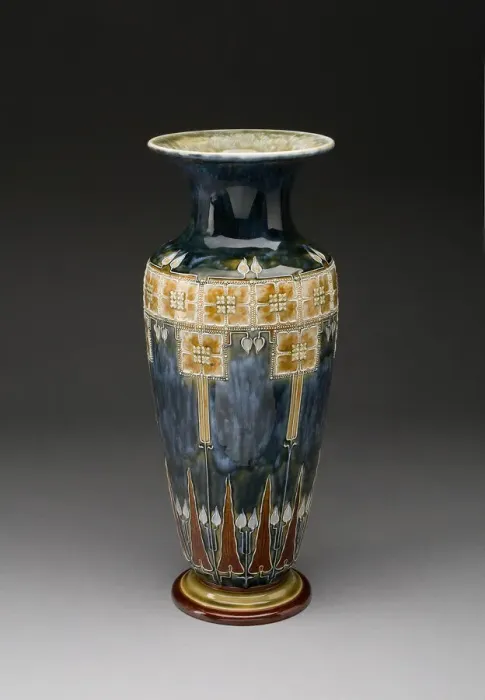 Framed Print : Vase, England, 1893. Creator: Royal Doulton Framed Print : Vase, England, 1893. Creator: Royal Doulton