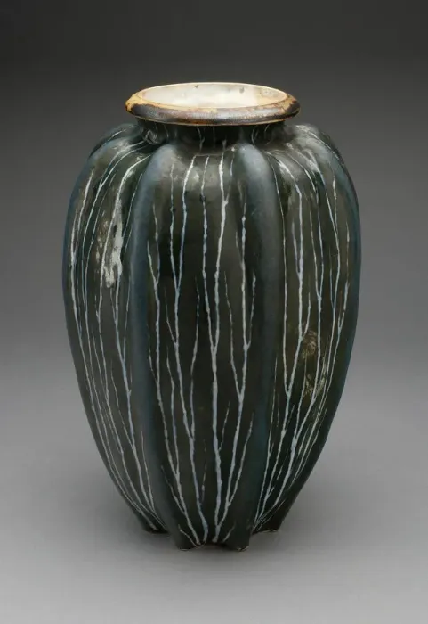 Framed Print : Vase, England, 1901. Creator: Martin Brothers Pottery Framed Print : Vase, England, 1901. Creator: Martin Brothers Pottery