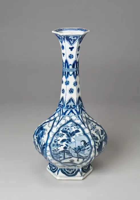 Framed Print : Vase with Figures, Landscape, and Auspicious Symbols, Qing dynasty Framed Print : Vase with Figures, Landscape, and Auspicious Symbols, Qing dynasty