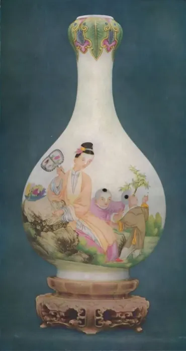 Framed Print : Vase of Finest Enamelled Porcelain. Ch Ien Lung Period, 1736-1796, (1927). Artists Framed Print : Vase of Finest Enamelled Porcelain. Ch Ien Lung Period, 1736-1796, (1927). Artists