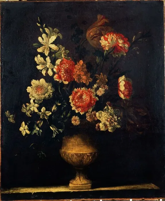 Framed Print : Vase of flowers, between 1601 and 1700. Creator: Unknown Framed Print : Vase of flowers, between 1601 and 1700. Creator: Unknown