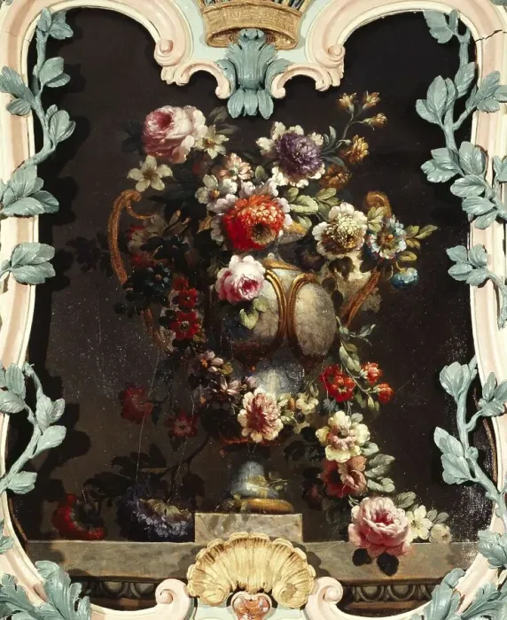 Framed Print : Vase of flowers, between 1801 and 1900. Creator: Unknown Framed Print : Vase of flowers, between 1801 and 1900. Creator: Unknown