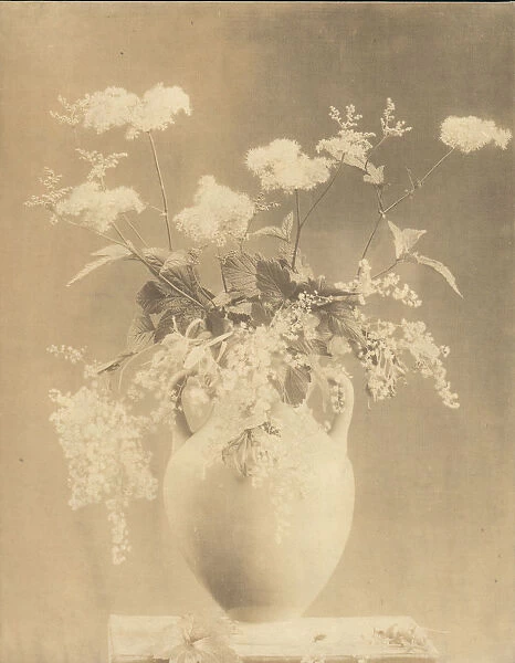 Vase of Flowers, 1860s. Creator: Unknown