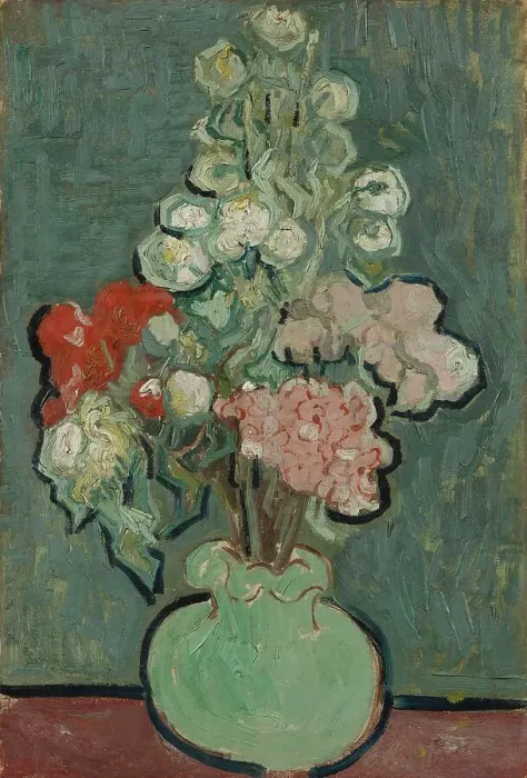 Framed Print : Vase of Flowers, 1890. Creator: Gogh, Vincent, van (1853-1890) Framed Print : Vase of Flowers, 1890. Creator: Gogh, Vincent, van (1853-1890)