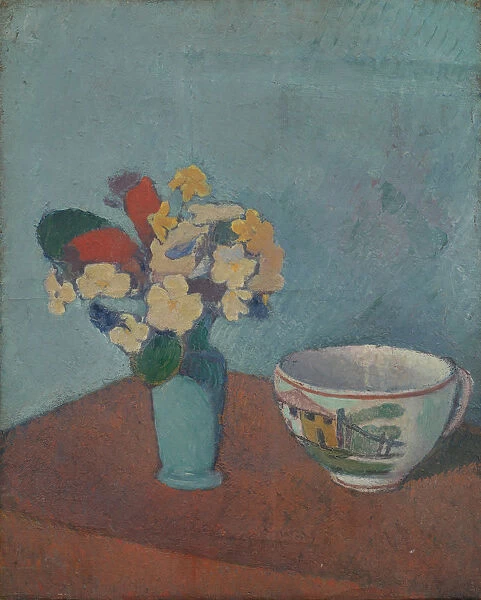 Vase with flowers and cup, 1887. Artist: Bernard, Emile (1868-1941)
