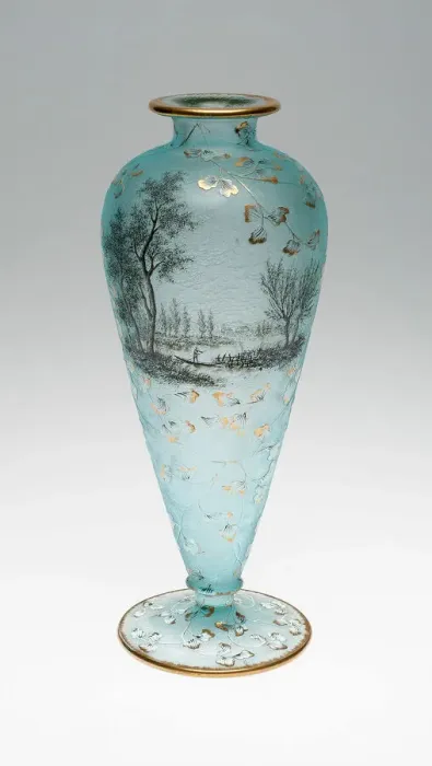 Framed Print : Vase, France, c. 1895. Creator: Daum Freres, Nancy Framed Print : Vase, France, c. 1895. Creator: Daum Freres, Nancy