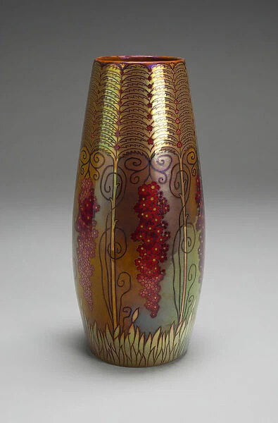 Vase, Hungary, 1898 / 1900. Creators: Jozsef Rippl-Ronai, Zsolnay-Pecs