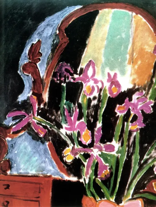 Framed Print : Vase of Irises (detail), 1912. Creator: Henri Matisse. Vase of Irises (detail), 1912. Creator: Henri Matisse Framed Print : Vase of Irises (detail), 1912. Creator: Henri Matisse. Vase of Irises (detail), 1912. Creator: Henri Matisse