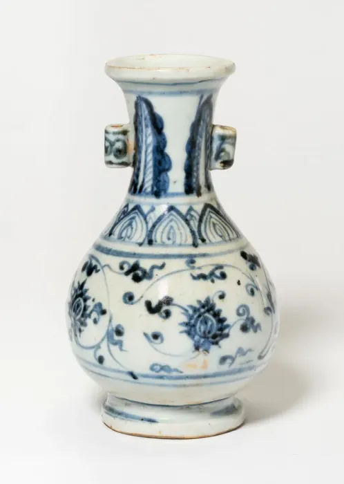Framed Print : Vase with Loop Handles, Ming dynasty (1368-1644), 15th century. Creator: Unknown Framed Print : Vase with Loop Handles, Ming dynasty (1368-1644), 15th century. Creator: Unknown