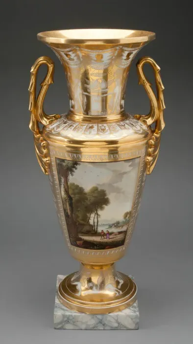 Framed Print : Vase, Paris, c. 1810. Creator: Neppel Porcelain Factory Framed Print : Vase, Paris, c. 1810. Creator: Neppel Porcelain Factory
