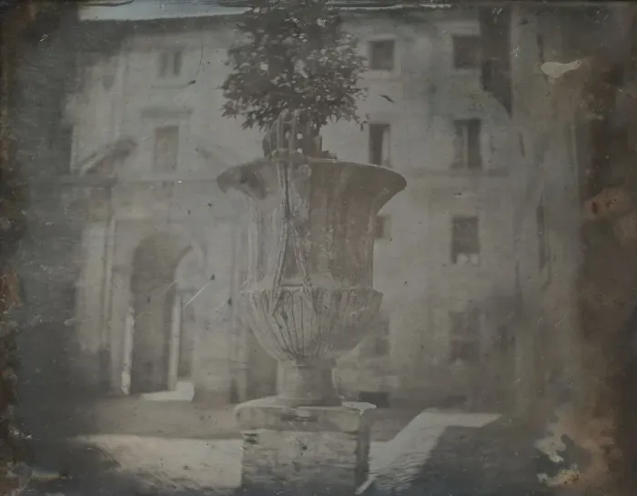 Framed Print : Vase, Santa Cecilia in Trastevere, Rome, 1842. Creator: Joseph Philibert Girault De Framed Print : Vase, Santa Cecilia in Trastevere, Rome, 1842. Creator: Joseph Philibert Girault De