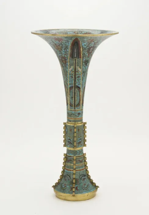 Framed Print : Vase shaped like an archaic gu, Qing dynasty, 1662-1722. Creator: Unknown Framed Print : Vase shaped like an archaic gu, Qing dynasty, 1662-1722. Creator: Unknown