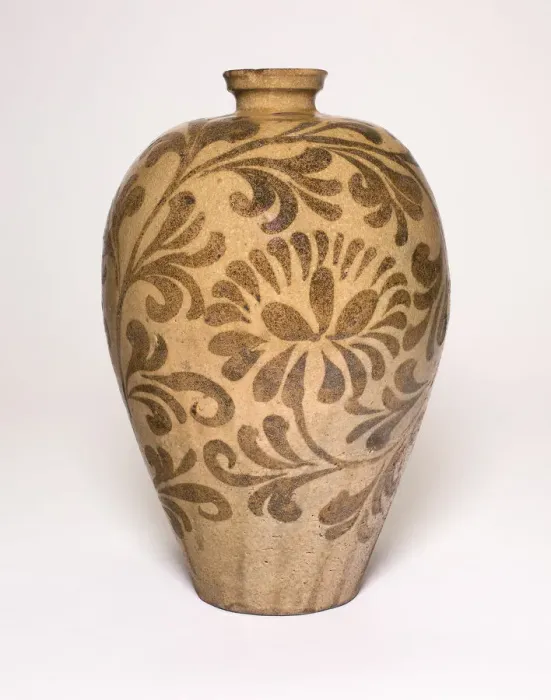 Framed Print : Vase with Stylized Floral Scrolls, Korea, Goryeo dynasty (918-1392). Creator: Unknown Framed Print : Vase with Stylized Floral Scrolls, Korea, Goryeo dynasty (918-1392). Creator: Unknown