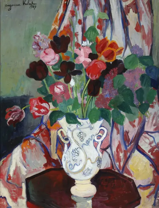 Framed Print : Vase with Tulips, 1927. Artist: Valadon, Suzanne (1865-1938) Framed Print : Vase with Tulips, 1927. Artist: Valadon, Suzanne (1865-1938)