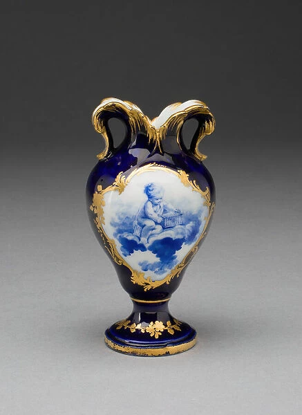 Vase (Vase aOreilles), Vincennes, c. 1754. Creators