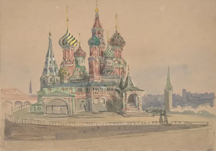 Framed Print : Vassili Blagennoi, Moscow, 19th century. Creator: Anon Framed Print : Vassili Blagennoi, Moscow, 19th century. Creator: Anon