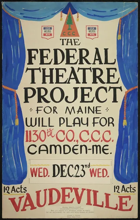 Framed Print : Vaudeville, Camden, ME, [193-]. Creator: Unknown