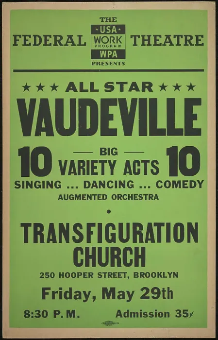Framed Print : Vaudeville, New York, [1930s]. Creator: Unknown