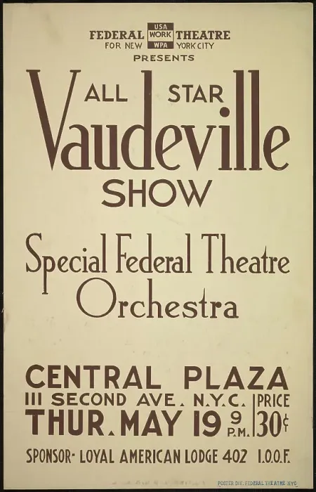 Framed Print : Vaudeville Show, New York, [1930s]. Creator: Unknown