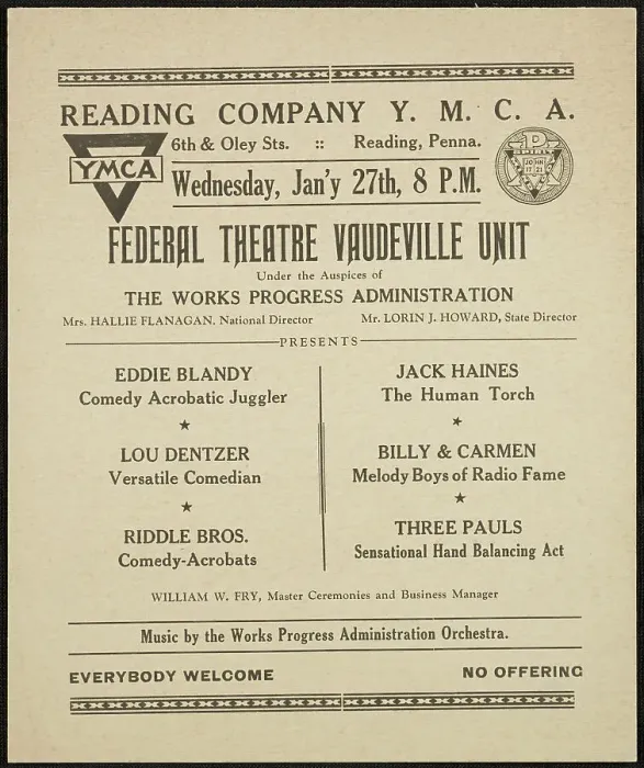Framed Print : Vaudeville Unit, Reading, PA, [193-]. Creator: Unknown
