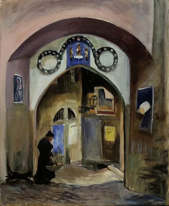 Framed Print : Vault in Semur, 1921. Creator: Yrjö Aleksander Ollila Framed Print : Vault in Semur, 1921. Creator: Yrjö Aleksander Ollila