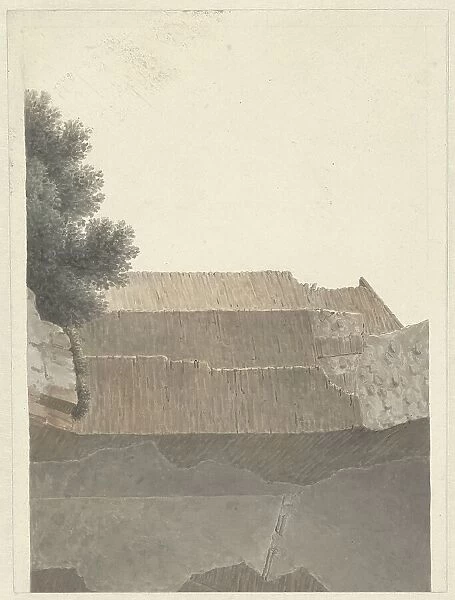 Part of the Vault of the Temple of Minerva Medica in Rome, c.1809-c.1812. Creator: Josephus Augustus Knip