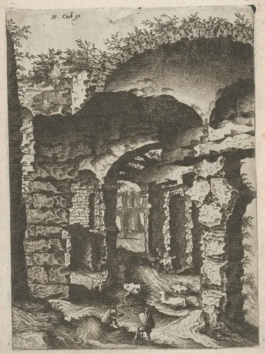 Framed Print : Vaults with Bosse Blocks, from the series Roman Ruins and Buildings, 1562. Creators: Johannes van Doetecum I, Lucas van Doetecum Framed Print : Vaults with Bosse Blocks, from the series Roman Ruins and Buildings, 1562. Creators: Johannes van Doetecum I, Lucas van Doetecum
