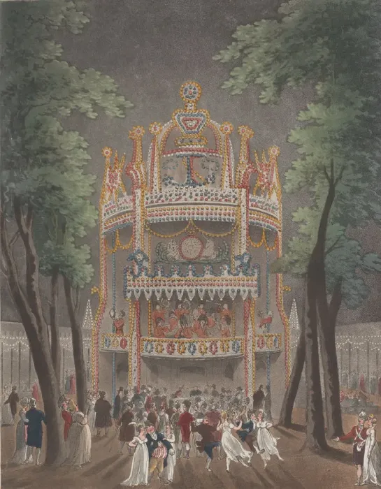 Framed Print : Vauxhall Garden, October 2, 1809. October 2, 1809. Creators: Thomas Rowlandson, J Framed Print : Vauxhall Garden, October 2, 1809. October 2, 1809. Creators: Thomas Rowlandson, J