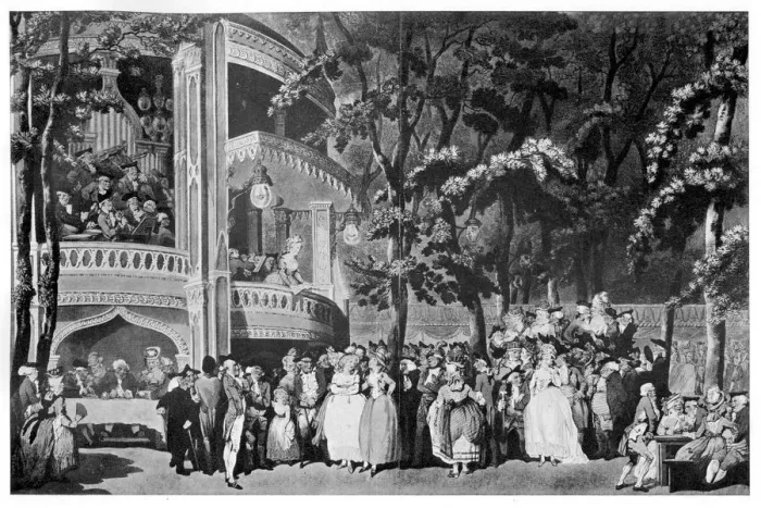 Framed Print : Vauxhall Gardens, 1795. Artist: Thomas Rowlandson Framed Print : Vauxhall Gardens, 1795. Artist: Thomas Rowlandson