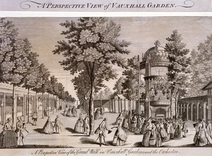 Framed Print : Vauxhall Gardens, Lambeth, London, c1750 Framed Print : Vauxhall Gardens, Lambeth, London, c1750