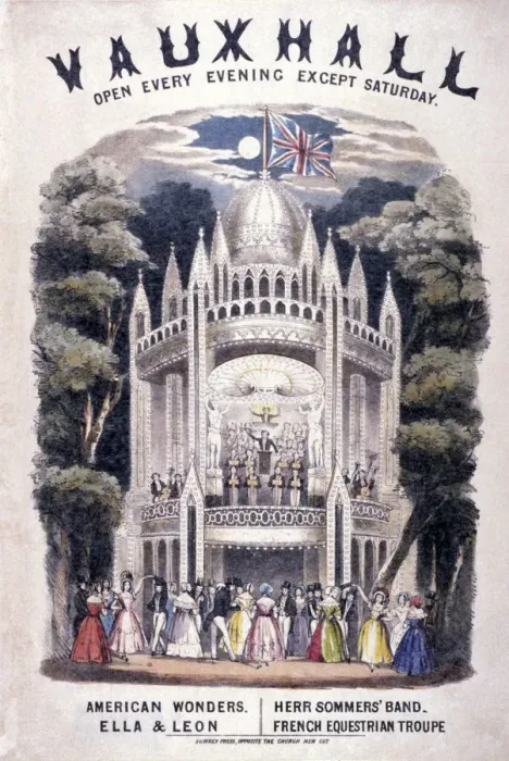 Framed Print : Vauxhall Gardens, Lambeth, London, c1850 Framed Print : Vauxhall Gardens, Lambeth, London, c1850