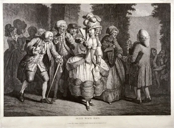 Framed Print : Vauxhall Gardens, London, 1780. Artist: Pierre Alexandre Wille Framed Print : Vauxhall Gardens, London, 1780. Artist: Pierre Alexandre Wille