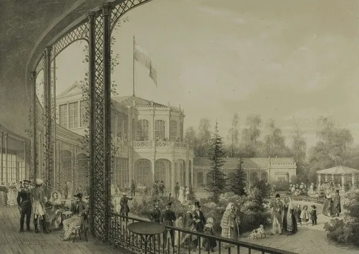 Framed Print : The Vauxhall in Pavlovsky, c. 1820. Creator: C. Schultz Framed Print : The Vauxhall in Pavlovsky, c. 1820. Creator: C. Schultz