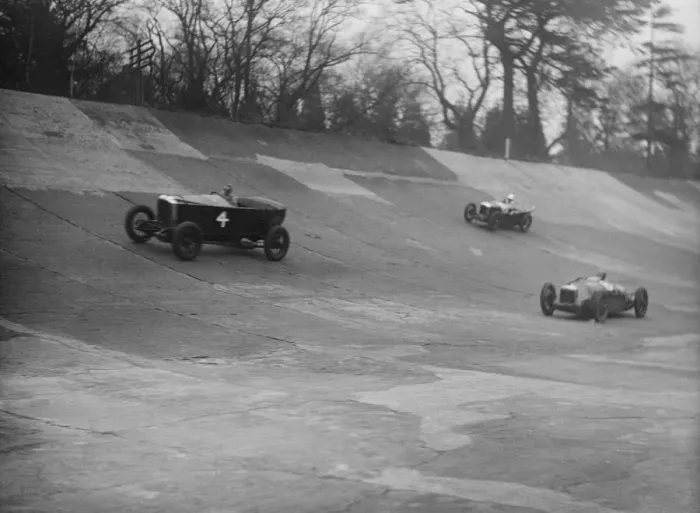 Framed Print : Vauxhall, Riley and Amilcar racing at a BARC meeting, Brooklands, Surrey, 1931 Artist: Bill Brunell Framed Print : Vauxhall, Riley and Amilcar racing at a BARC meeting, Brooklands, Surrey, 1931 Artist: Bill Brunell