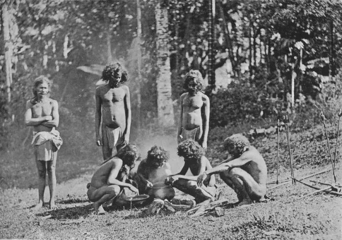 Framed Print : Veddahs or Wild Men, c1890, (1910). Artist: Alfred William Amandus Plate Framed Print : Veddahs or Wild Men, c1890, (1910). Artist: Alfred William Amandus Plate