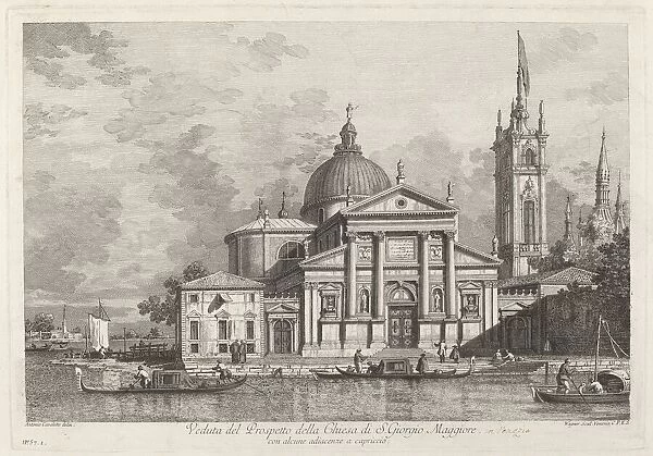 Veduta del Prospetto della Chiesa di S. Giorgio Maggiore, 1742. Creator: Joseph Wagner