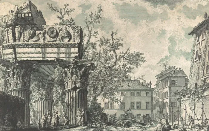 Framed Print : Veduta del Tempio di Giove Tonante, 1740s-60s. Creator: Giovanni Battista Piranesi Framed Print : Veduta del Tempio di Giove Tonante, 1740s-60s. Creator: Giovanni Battista Piranesi
