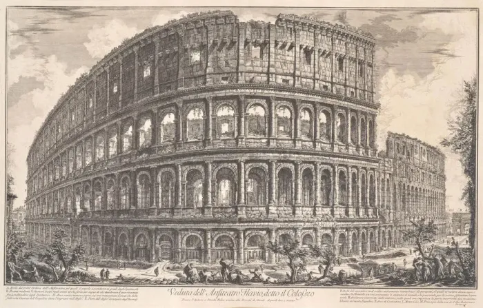 Framed Print : Veduta dell Anfiteatro Flavio detto il Colosseo, 1757. Creator: Piranesi Framed Print : Veduta dell Anfiteatro Flavio detto il Colosseo, 1757. Creator: Piranesi