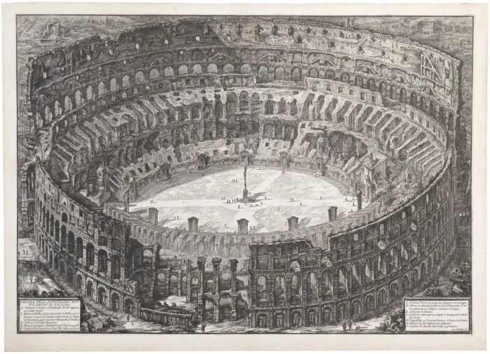 Framed Print : Veduta dell Anfiteatro Flavio detto il Colosseo, 1776. Creator: Piranesi Framed Print : Veduta dell Anfiteatro Flavio detto il Colosseo, 1776. Creator: Piranesi