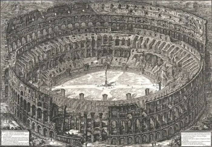 Framed Print : Veduta dell Anfiteatro Flavio detto il Colosseo, 1776. Creator Framed Print : Veduta dell Anfiteatro Flavio detto il Colosseo, 1776. Creator