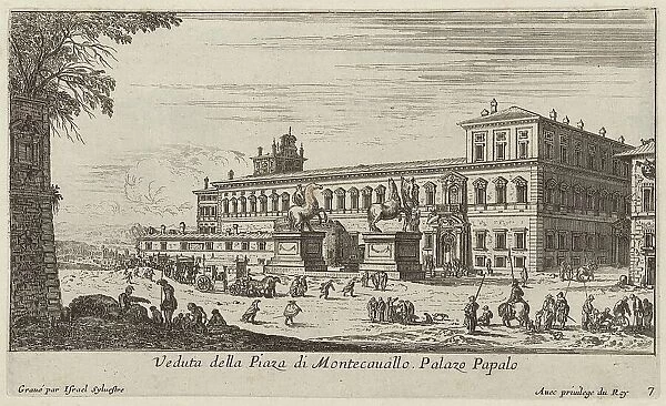Veduta della Piaza di Montecavallo, 1640-1660. Creator: Israel Silvestre