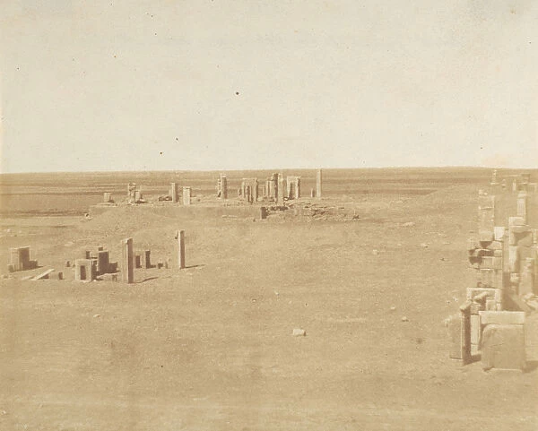 Veduta generale di Persepolis presa dalla Montagna, 1858. Creator: Luigi Pesce