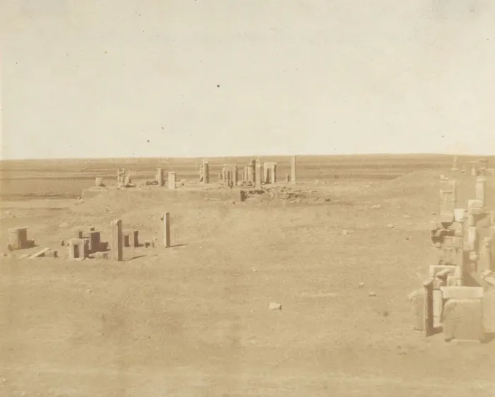 Framed Print : Veduta generale di Persepolis presa dalla Montagna, 1858. Creator: Luigi Pesce Framed Print : Veduta generale di Persepolis presa dalla Montagna, 1858. Creator: Luigi Pesce