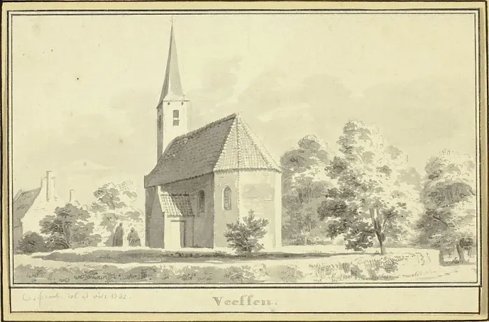 Framed Print : Veeffen, 1732. Creator: Cornelis Pronk Framed Print : Veeffen, 1732. Creator: Cornelis Pronk