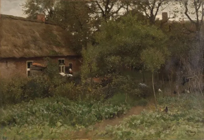 Framed Print : The Vegetable Garden, c.1885-c.1888. Creator: Anton Mauve Framed Print : The Vegetable Garden, c.1885-c.1888. Creator: Anton Mauve