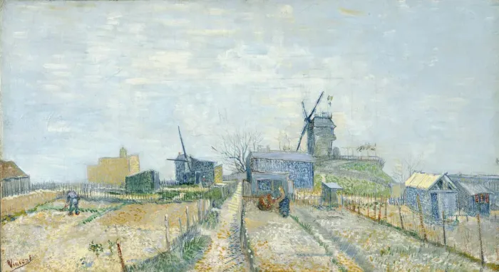 Framed Print : Vegetable Gardens at Montmartre, 1881. Artist: Gogh, Vincent, van (1853-1890) Framed Print : Vegetable Gardens at Montmartre, 1881. Artist: Gogh, Vincent, van (1853-1890)