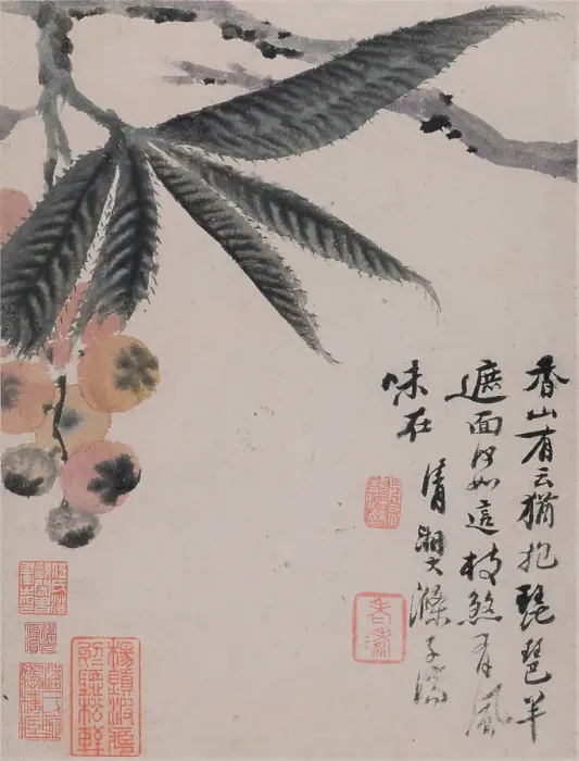 Framed Print : Vegetables and Fruits, End of 17th-Early 18th cen. Creator: Shitao (Zhu Ruoji) (1642-1707) Framed Print : Vegetables and Fruits, End of 17th-Early 18th cen. Creator: Shitao (Zhu Ruoji) (1642-1707)