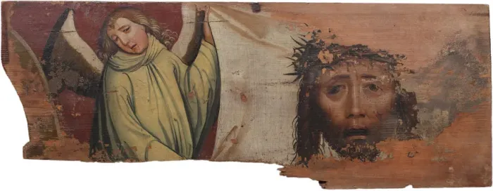 Framed Print : The veil of Saint Veronica, Early16th century. Artist: Anonymous Framed Print : The veil of Saint Veronica, Early16th century. Artist: Anonymous